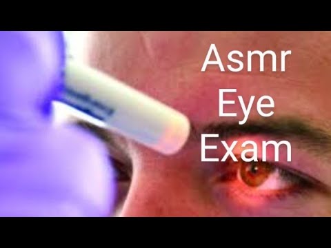 ASMR EYE EXAM/close up/rubber gloves🧤/mask 😷