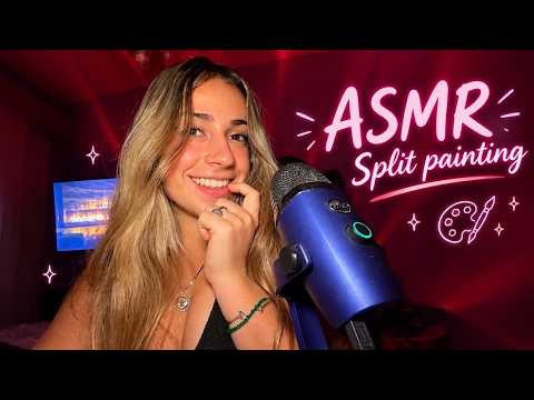 ASMR SPIT PAINTING 🎨👅