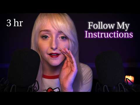 ASMR 3 Hours Follow My Instructions | Eyes Closed