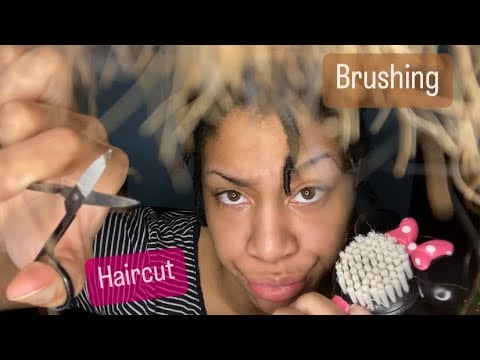 ASMR - Hair cut and brush (Kathy)