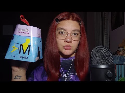 APRIAMO INSIEME IL PANDORO di MARE FUORI (Tapping, Eating Sounds e Chiacchiere) 😴💜 | ASMR ITA
