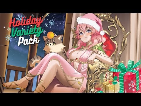 [3DIO ASMR] Holiday Variety Triggers - Keyboard Fidget, Paper, and  Snow Sounds (VTuber)