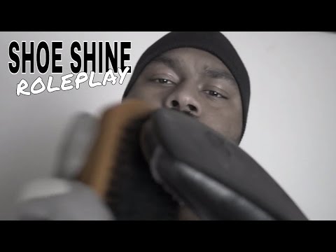 [ASMR] Shoe Shine Roleplay SHOE POLISH with Shoe Cleaning, Shoe Brushing & Cloth Sounds (Binaural)