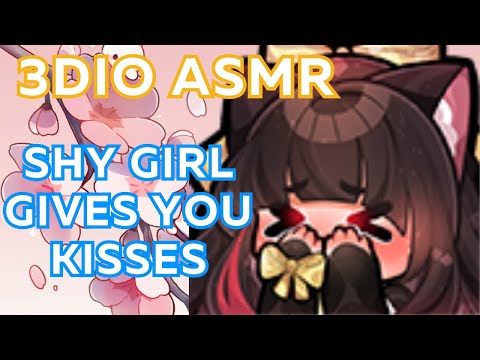 asmr stream #33 🌸 (3DIO - POV shy girl gives you kisses)