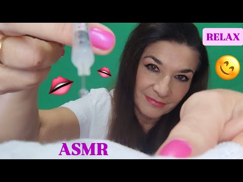 ASMR ✨ Médico ✨ Te inyecto acido hialurónico en tus 💋 labios 💋 Para dormir, súper relajante 💤🎧 🔊