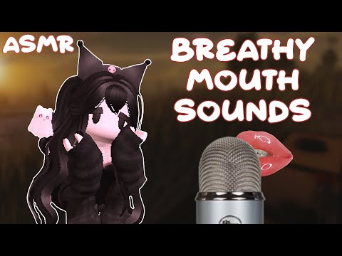 Asmr | Slow and Fast Breathy Mouth Sound 🌸 | Roblox Gameplay