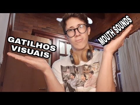 ASMR - GATILHOS VISUAIS QUE DÃO MUITO ASMR (COM SOM DE CHUVA)