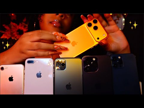 ASMR with EVERY iPhone I’ve Owned 📱✨(Nostalgic & So Tingly 😴♡)