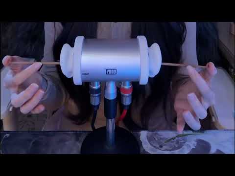 The Most SOOTHING ASMR Ear Cleaning Ever with Heartbeat, Pompom & Goose Feather / 3HR (No Talking)