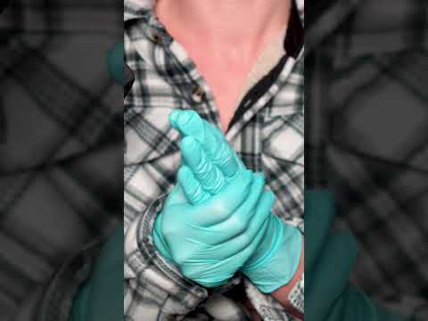 ASMR medical gloves for chills #gloves  #asmr  #medicalgloves
