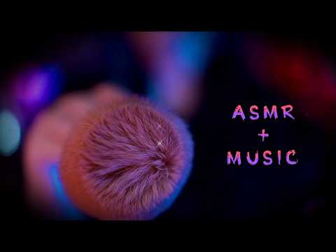 Brushing ASMR with Music ⭐️(inaudible whispers, hypnotic layered soundscape, trippy visuals)