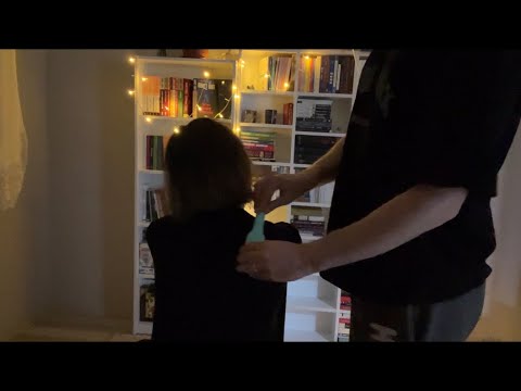Shoulder Massage | Hair Scratching | Back Massage ASMR (No Talking)