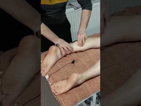 ASMR VERY RELAXING FOOT AND LEG MASSAGE THERAPY #shorts #asmr #massage #relaxing #handtherapy #relax