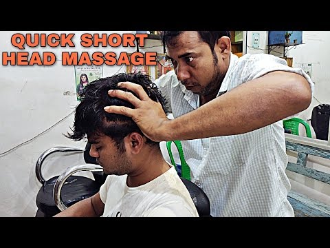 Asim barber amazing quick short relaxing Head massage ASMR