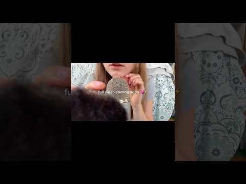 stay tuned…. face & mic brushing video soon 💓😴 #asmr#asmrvisuals#asmrfacebrushing#asmrmicbrushing