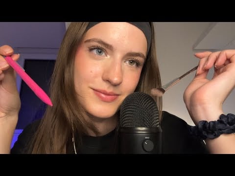 ASMR - face tracing, touching & counting