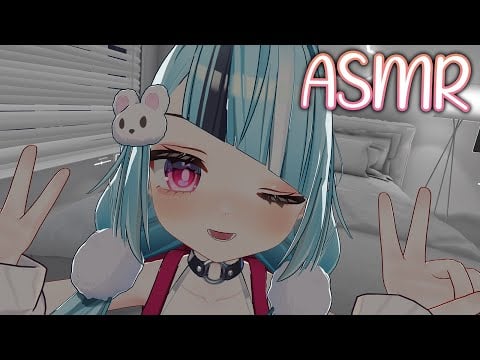 【VRChat ASMR】Secret Hideout with Little Sis 🤫Pampering You (Face Touching, Hair Brushing & More!)
