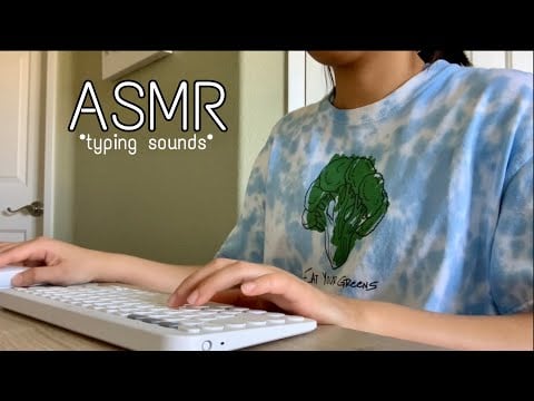 ASMR keyboard typing (no talking)