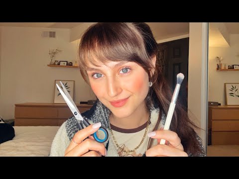 Lofi ASMR ~ Personal Attention Assortment (gum chewing, mouth sounds, measuring, haircut, makeup)