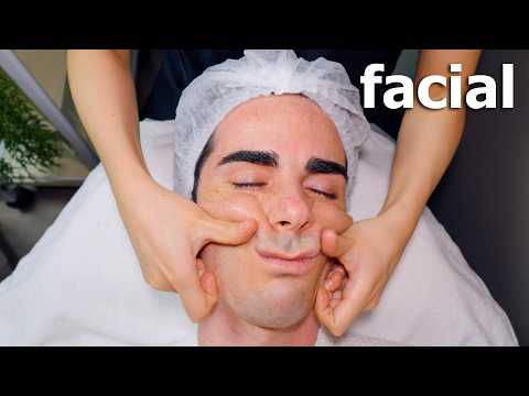 ASMR: Gentleman Facial Massage with ACNE REMOVAL for Glowing Skin