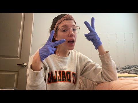 Glove sounds ft. Hand sounds and mic gripping and tapping