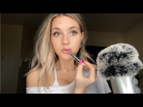 ASMR| Doing My Makeup/ Tingly Close Whisper