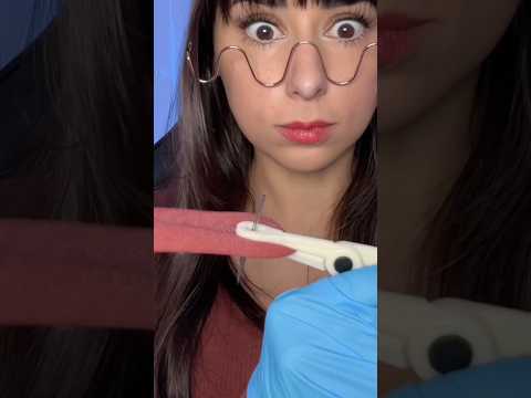 ASMR Girl Gives You First Tongue Piercing 😖 #asmr #shorts #comedy