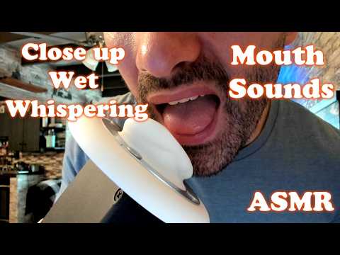 ASMR 3Dio Close up Wet Whispering With a Gentle Giant