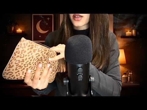 Gentle ASMR for Deep Relaxation ♡ (rummaging, paper, book, clicky whispers, leather bag etc.)