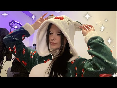 [türkçe asmr]🎄 makyajını yapıyorum 🎄| lofi asmr