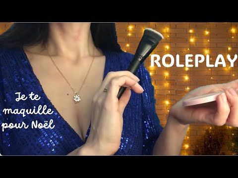 ASMR ROLEPLAY  * Je te maquille pour Noël