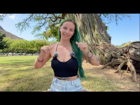 outside in nature ASMR urban park