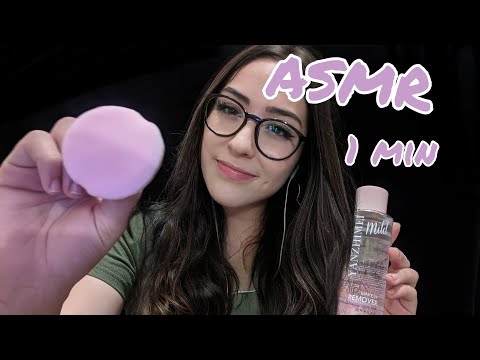 ASMR rápido |  Te limpio tu carita en 1 minuto