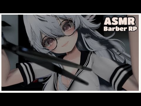 【ASMR Vrchat】Catgirl Barber Gives you a Cheap Haircut! ♥ layered sounds ♥ visual asmr ♥