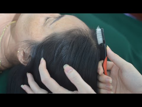 ASMR Hair Combing, Hair Play With Toothbrush, Hair Sounds For Relieve Anxiety
