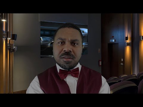 ASMR | Movie Theater Attendant | Talking While Eating Popcorn 🍿