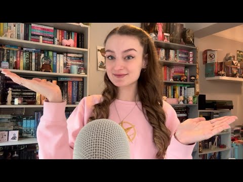 ASMR Balancing my Bookshelves for December! (Book triggers and close whispers) 