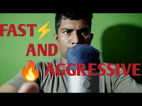 ASMR Fast And Aggressive Triggers Sounds ( No Talking )