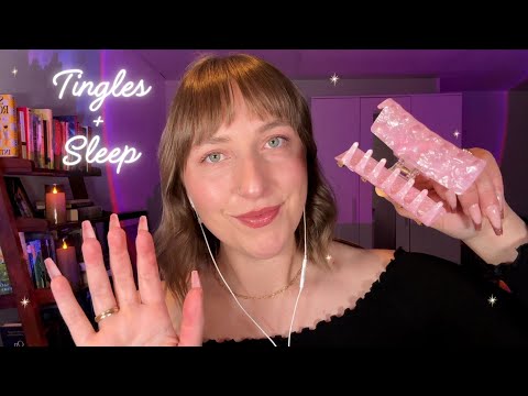 ASMR Clipping Your Hair Back + Face Tapping💕 (With Layered Sounds)