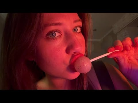 ASMR || Taste a delicious lollipop🍭 relaxing sounds💋🧘