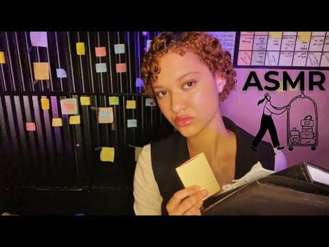 ASMR Recepcionista de Hotel 🛎 (fazendo seu check-in)