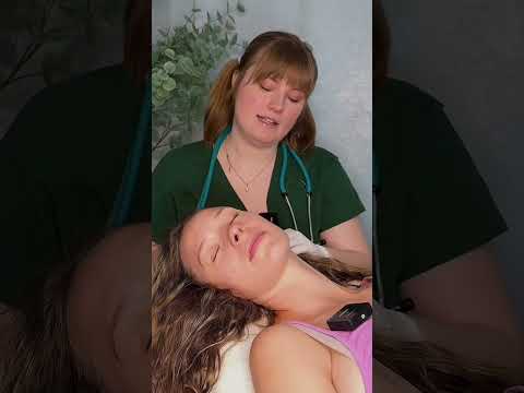 ASMR Facial Palpations 🩵 #asmr #asmrsounds #asmrtingles #asmrmedical