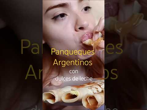 asmr PANQUEQUES con demasiado dulce de leche 🤭