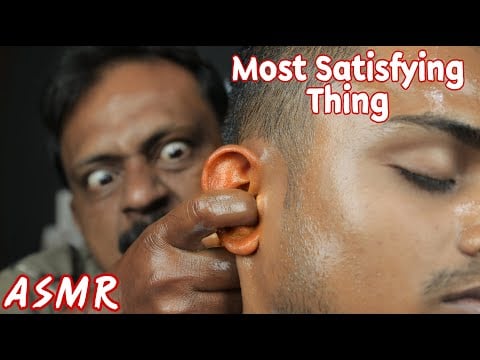Ear Finger Is The Best Satisfying Thing | Heavy Oil Ear Finger Ear Massage With 3D ASMR Sound
