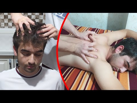 ASMR - The World's Most Relaxing Massage - BACK , HEAD , NECK , SHOULDER MASSAGE