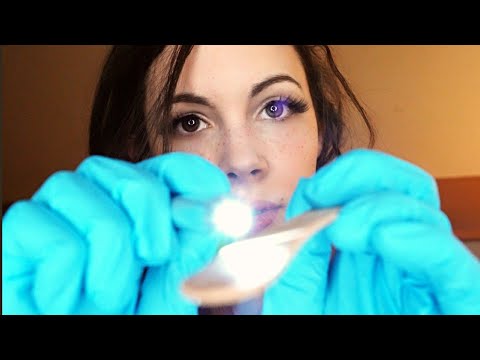 ASMR Night Nurse Exam In Bed - Medical Exam & Massage [Cranial Nerve, Eye, Ear, Personal Attention]