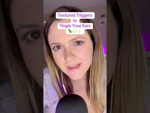 ✨ Textured ASMR Triggers | Crinkles, Thunder & Soft Sounds 🌧️🦖 #shorts