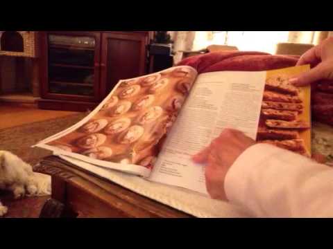 ASMR Christmas series - cookie recipes, page turning with some whispering