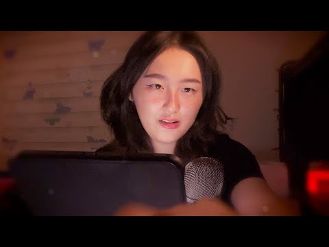 ASMR 📕 sticky indaudible whispers + reading to you