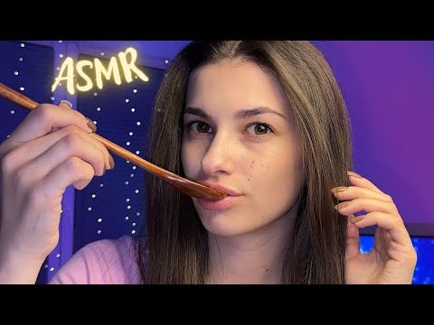 Asmr | Eating Your Face With Wooden Spoon🪵🥄Mouth Sounds👄🦋